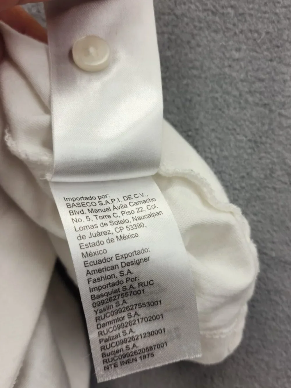 Calvin Klein CK Slim Fit Polo Shirt Men L White Striped 100% Cotton - Picture 14 of 15